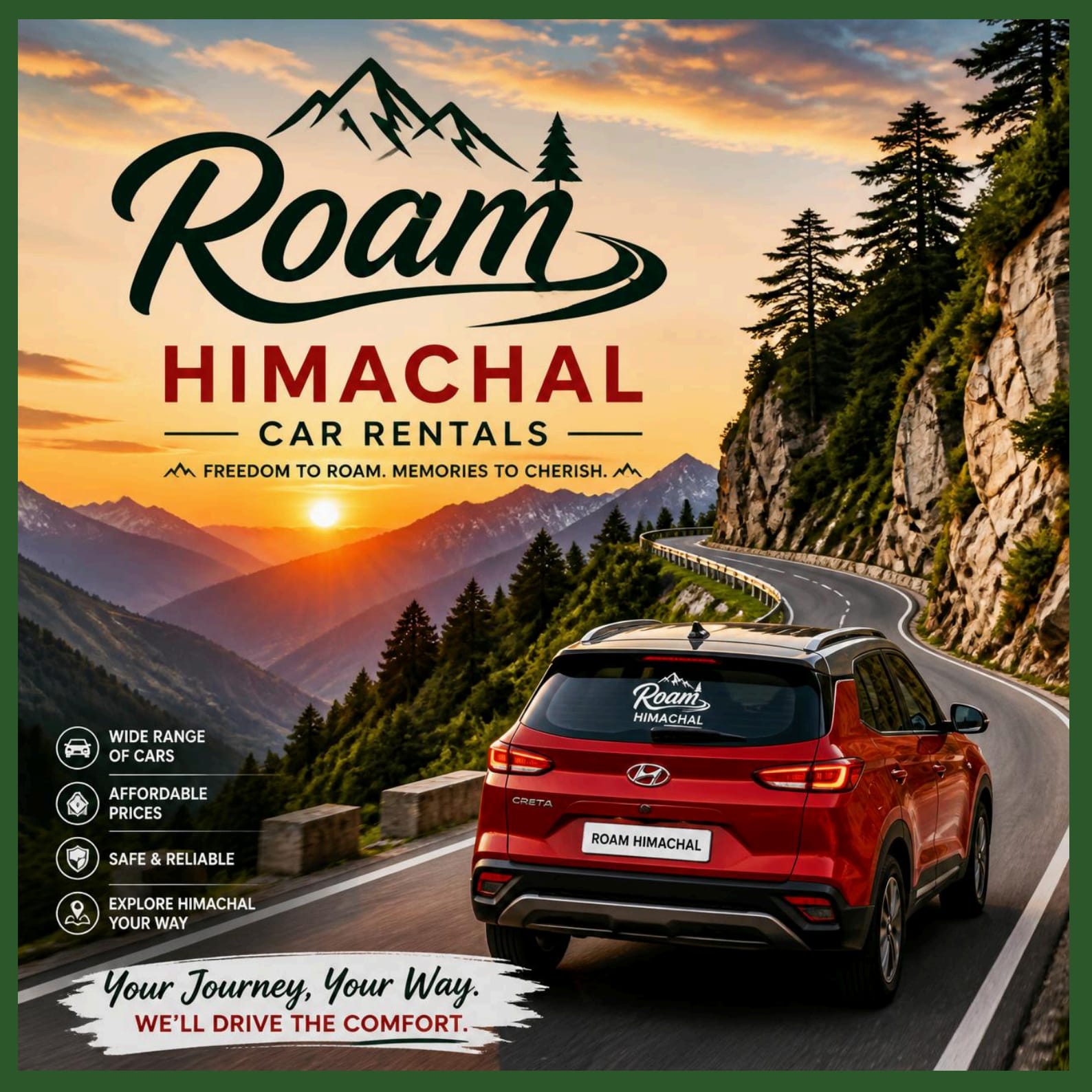 RoamHimachal Rentals Car in Himachal Pradesh